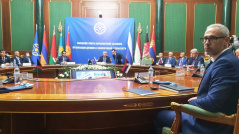 1 July 2021 National Assembly Deputy Speaker Radovan Tvrdisic at the session of the CSTO PA Council outside the seat